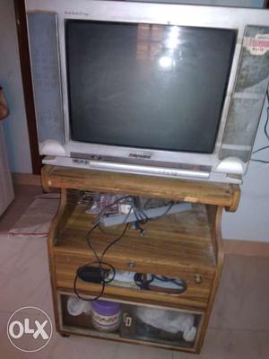 Sanyo TV with table