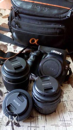 Sony alpha 58 for sale with 3lens mm lens