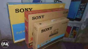 Three Sony Led Tv Cardboard Boxes