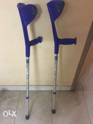 Two Blue Crutches