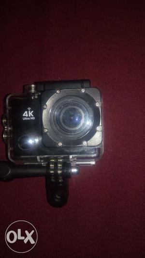 Waterproof 4k action camera with live footage and
