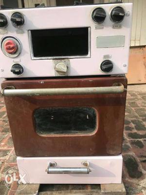 White And Brown Range Oven