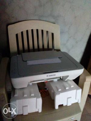 White Canon Desktop Printer