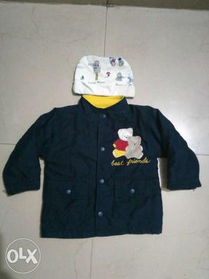 Winter jacket for kids with seperate cap in good