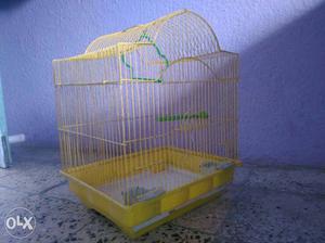 Yellow And Green Bird Cage