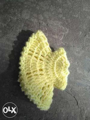 Yellow Knitted Mat