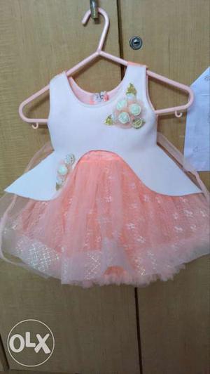 6 monts to 1 yr old party dress only once used