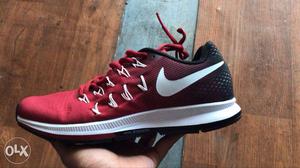 Black And Red Nike Running Shoe