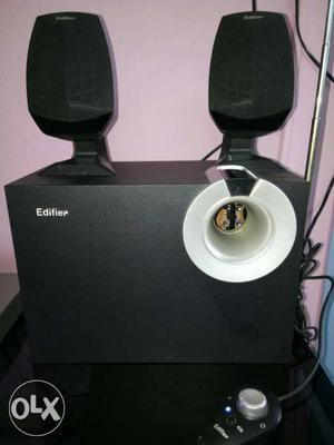 Black Edifier 2.1 Channel Speaker