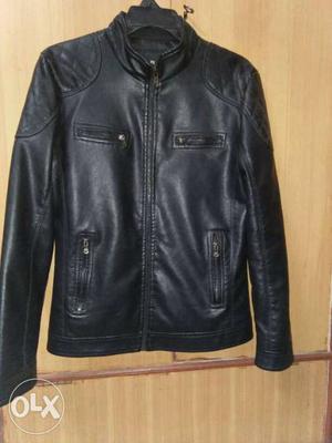 Black leather jacket and in very good condition
