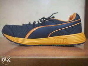 Blue And Yellow Puma Low-top Sneakers