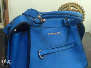 Blue Leather Michael Kors Handbag