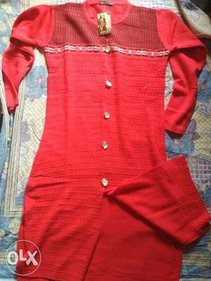 Branded woolen printed kurti (XL) size