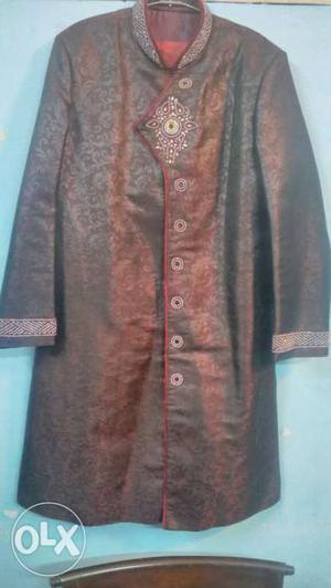 Brown Sherwani Suit
