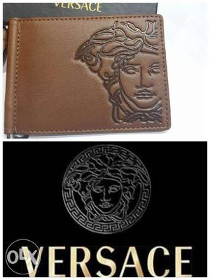 Brown Versace Leather Wallet