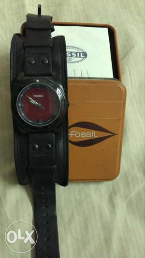 Fossil leather watch