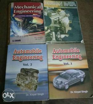 Four mechanical engineering books not so new old version