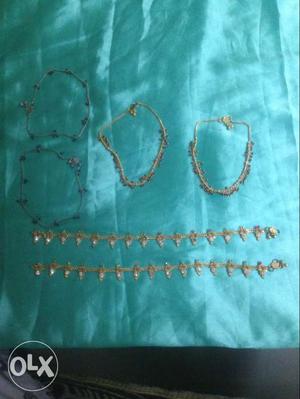 Imitation jewellery for sell. payal 150rs each