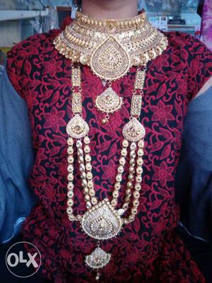 Latest designed bridal neckless, traditional