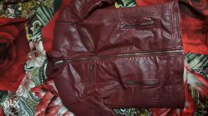 Leather jacket 2 month old fix price