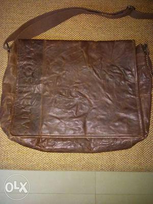 New Allen Solly Stylish Leather Laptop Bag