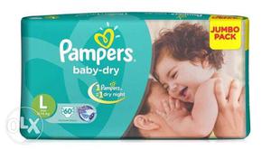 New pampers baby - dry L SIZE (PACK OF 