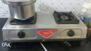Stainless Steel 2-burner Gas Stove
