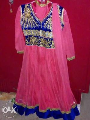 100 RS off long gown with dupatta n pajama for 13