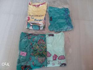4 brand new T-shirts for a girl of 7-8 years
