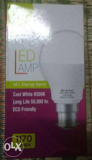 9W LED bulb with 1 year guarantee.