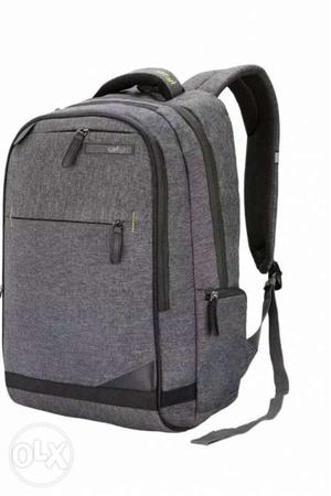 Black And Grey Backpack Bag