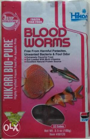 Blood Worms Fish Food Pack