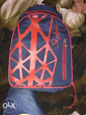 Blue And Red Skybags Backpack