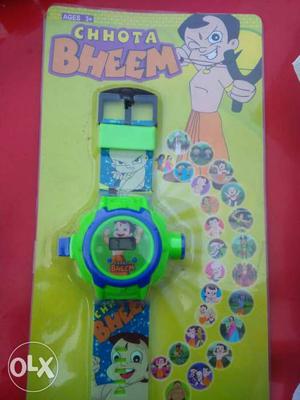 Green Chhota Bheem Watch With Pack