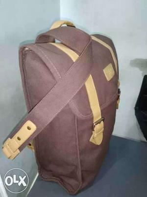 Purple And Brown Backpack