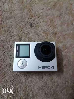 Silver GoPro Hero 4 Action Camera