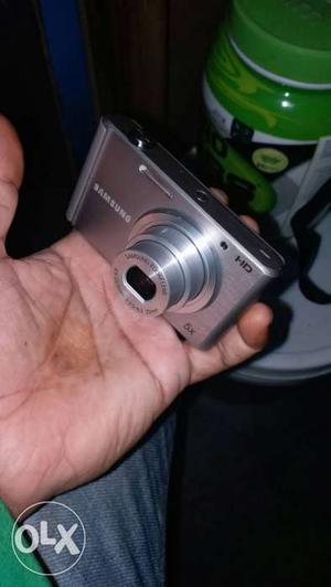Silver Samsung Point-and-shoot Camera