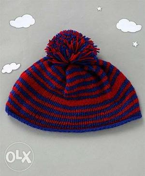Toddler's Blue And Red Bubble Cap