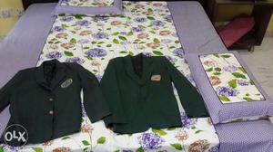 Two Green And Black Suit Jackets