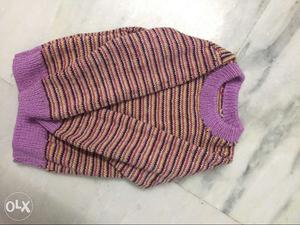 Warm home made sweater for 4-6 yrs old kid