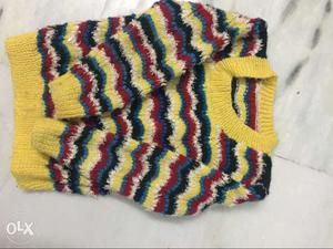 Warm home made sweater for 4-6 yrs old kids