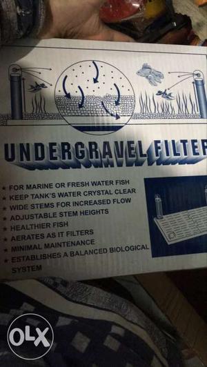 White And Blue Undergravel Filter Box