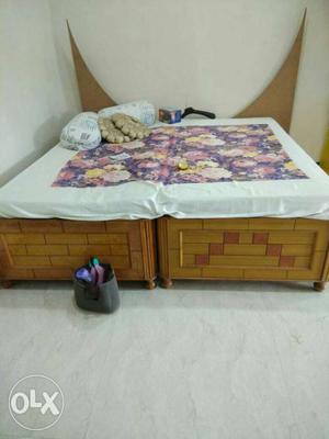 2 Single Bed (without matress)