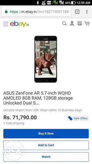 Asus ZenFone AR128gb 8gb RAM