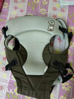 Baby's Gray And Black Breathable Carrier
