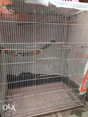 Big cage for Birds with tray in good condition