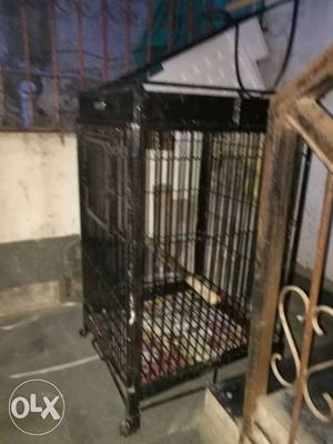 Black Wired Pet Cage