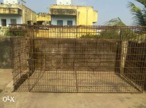 Brown Metal Pet Cage