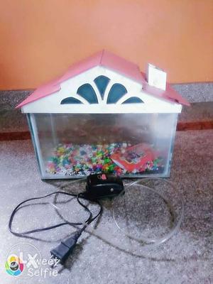 Fish tank with motor and stones selling this
