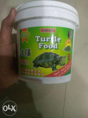 Green And White Tayo Turtle Food Bucket